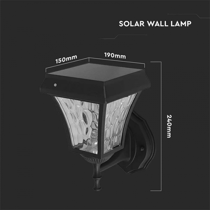 Corp iluminat led solar, 2w, 3 in 1, ip65, V-TAC 2889 [4]