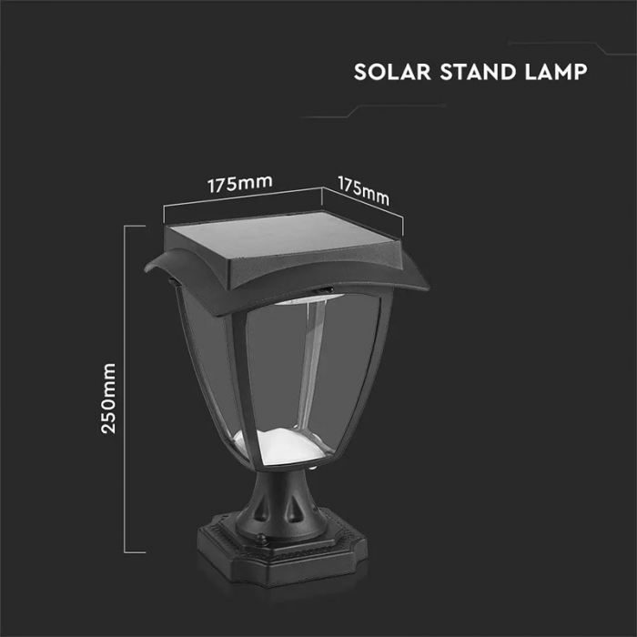 Corp iluminat led solar, 2w, 3000k + 6000k, ip65, V-TAC 2893 [4]