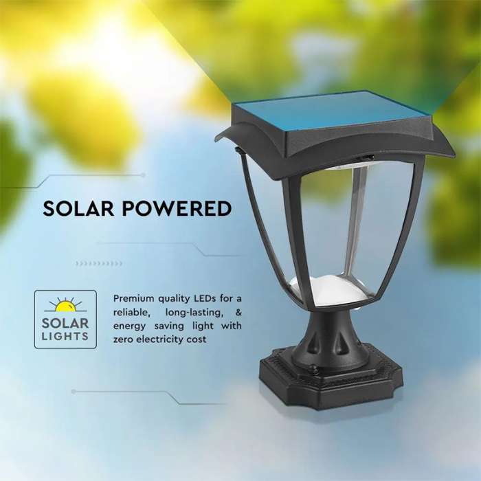 Corp iluminat led solar, 2w, 3000k + 6000k, ip65, V-TAC 2893 [8]