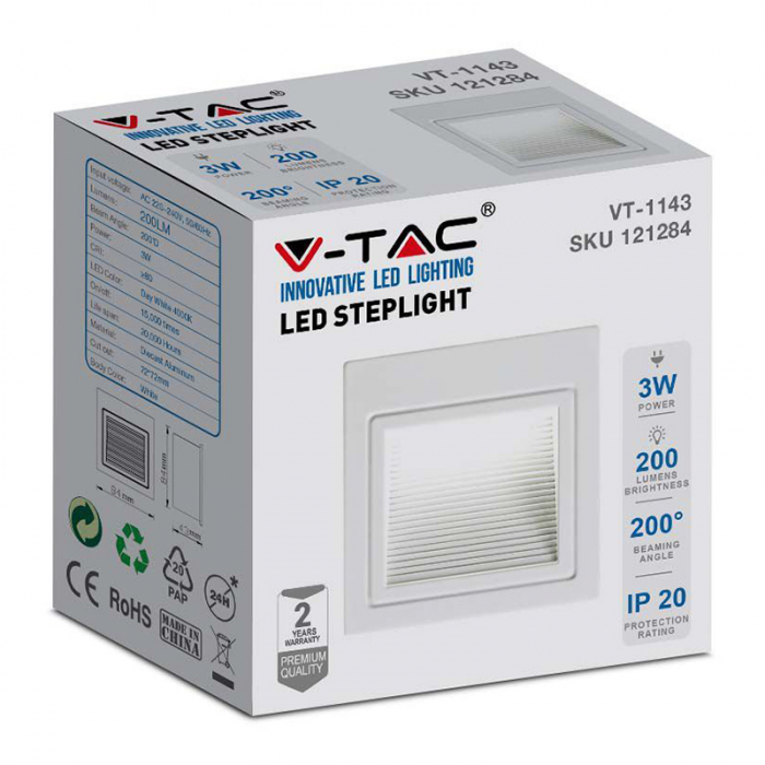 Corp LED iluminat industrial, 200W, 6400K, alb rece, cip Samsung, V-TAC 20324 [3]