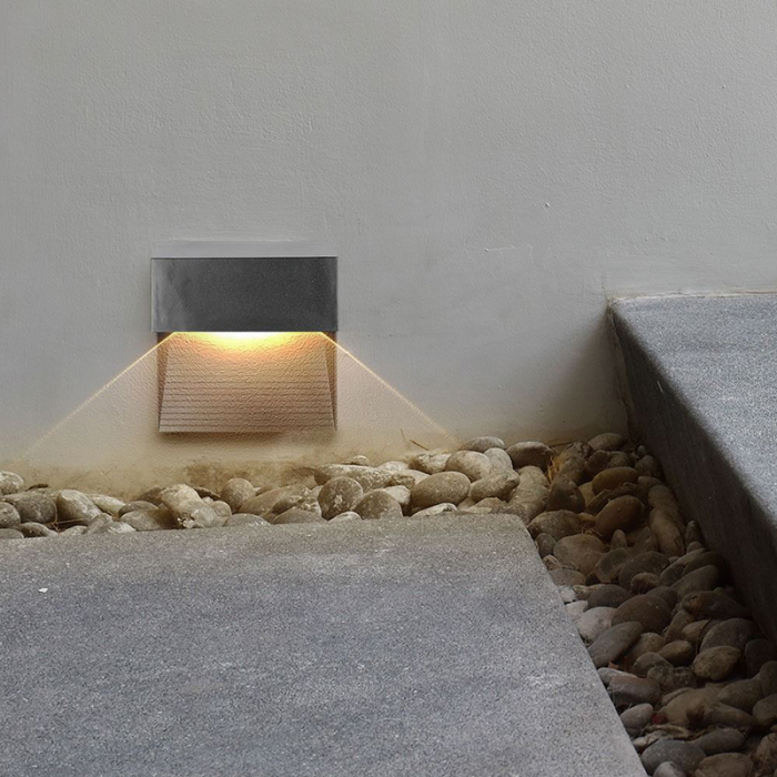 Corp iluminat led steplight montaj scara/perete, 3w, 4000k, negru, V-TAC 1399 [10]