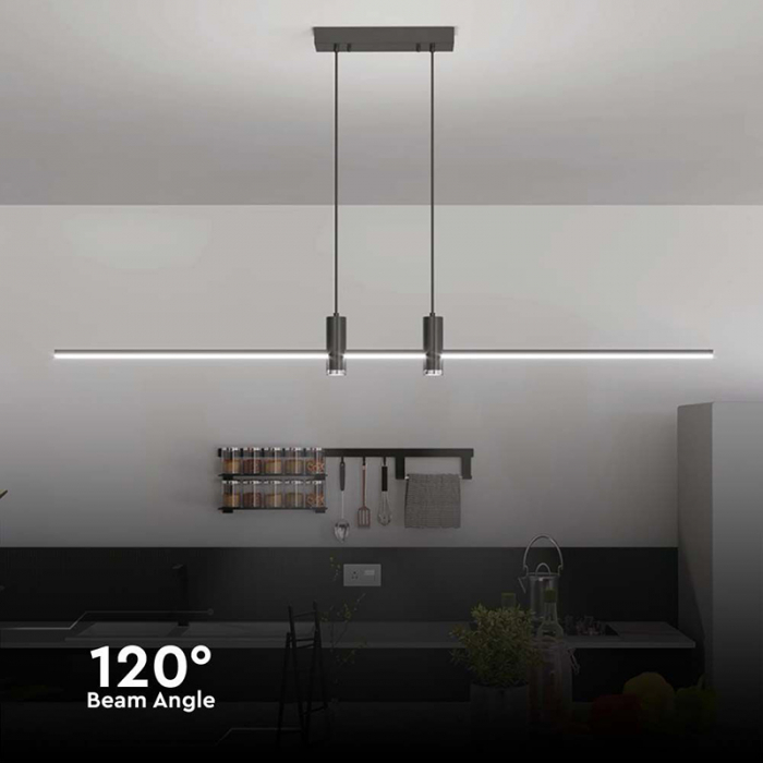 Corp iluminat led suspendat, 19w, 4000k, 80cm x 115cm, negru, V-TAC 10088 [6]