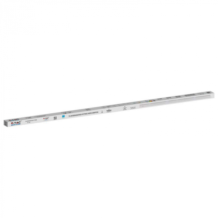 Corp iluminat LED T5, 16W, 120cm, 6400K, alb rece, cip Samsung, V-TAC, SKU-21697 [12]