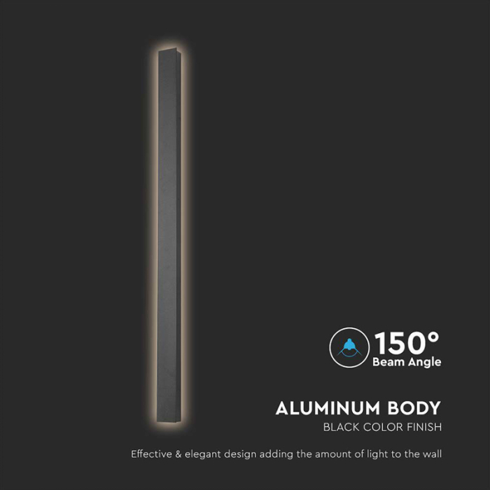 CORP ILUMINAT LINEAR 10W 3000K IP65 - NEGRU [6]