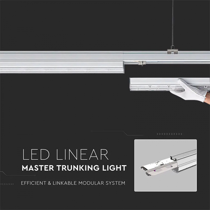 Corp iluminat liniar, 50w, 150cm, 4000k, alb neutru, V-TAC 1360 [7]