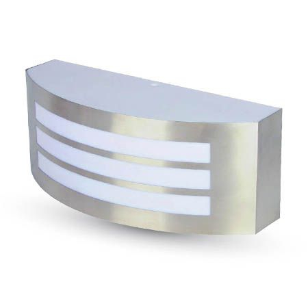 Aplica perete cu soclu E27 din otel gri IP44 V-TAC 7514 exterior [1]
