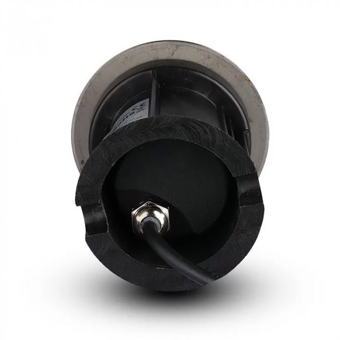 Corp iluminat montaj podea/ingropat GU10, IP65, otel rotund negru, V-TAC [8]