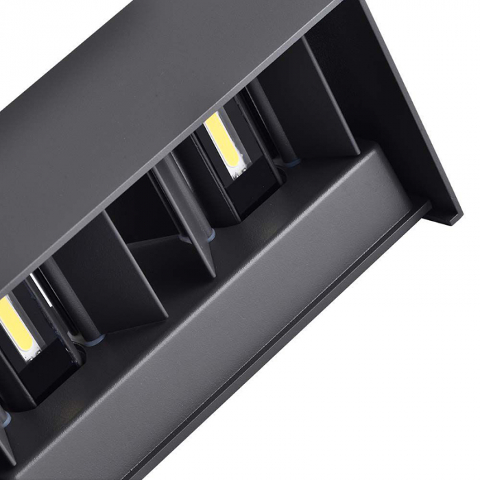 CORP ILUMINAT PERETE IP65 24W 3000K - NEGRU [3]