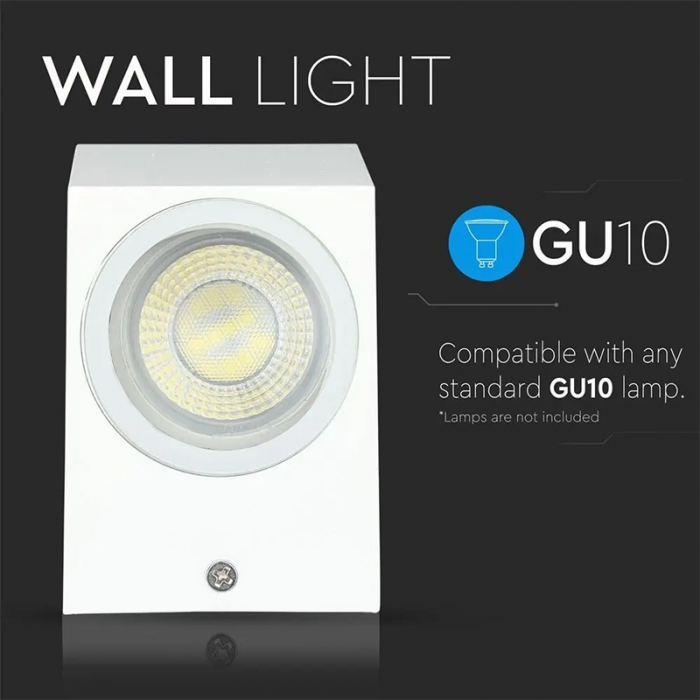 Corp iluminat, soclu GU10 x2, IP44, alb, V-TAC [11]