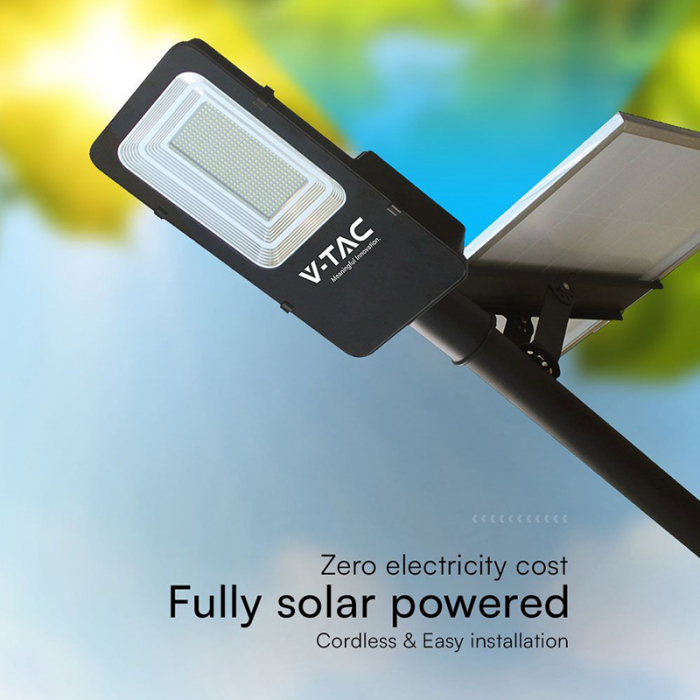 Lampa led  stradala hybrid cu panou solar 50w 6500k V-TAC 23579 incarcare solara/retea [11]