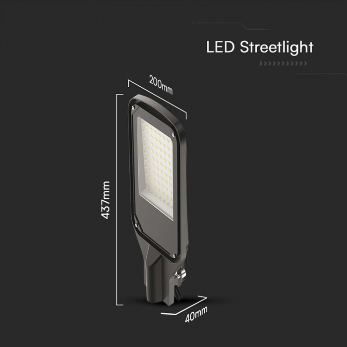 CORP ILUMINAT STRADAL LED 100W 4000K - NEGRU [3]