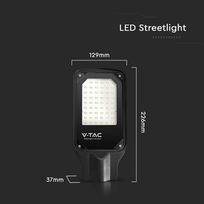 CORP ILUMINAT STRADAL LED 30W 6500K - NEGRU [3]