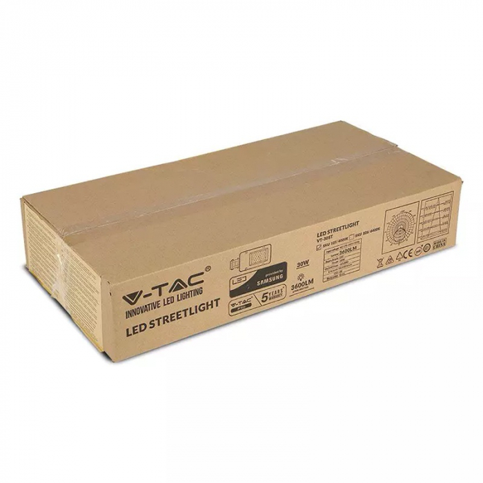 CORP ILUMINAT STRADAL LED 30W A++ 6400K ALB RECE CIP SAMSUNG [7]