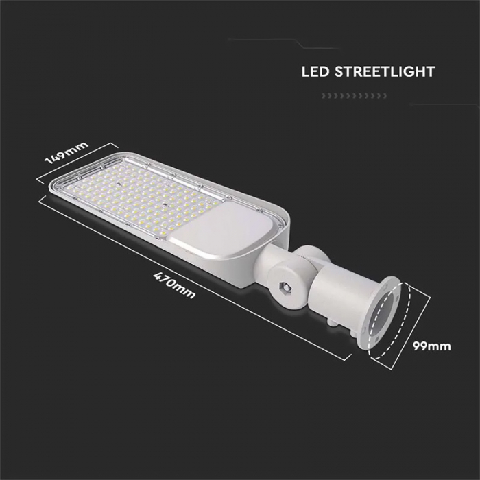 Corp iluminat stradal led, 50w, 100lm/w, 6500k, cip samsung, V-TAC 20425 [11]