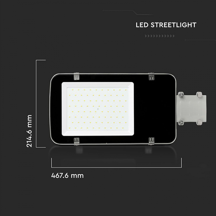 Corp iluminat stradal LED, 50W, A++, 4000K, alb rece, cip Samsung, V-TAC, SKU-527 [13]