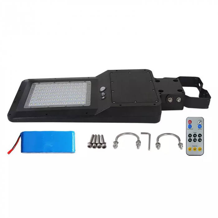 CORP ILUMINAT STRADAL LED SOLAR 40W 120LM/W 6000K ALB RECE [6]