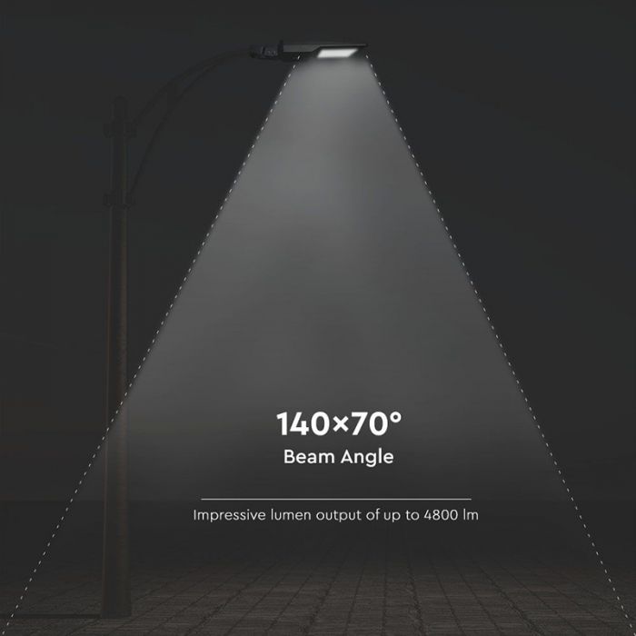 CORP ILUMINAT STRADAL LED SOLAR 40W 4000K ALB NEUTRU [19]