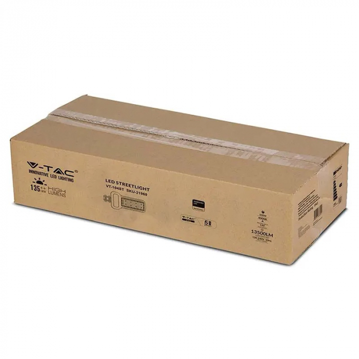 Corp iluminat stradal slim LED, 100W, 135LM/W, 4000K, cip Samsung, V-TAC, SKU-21960 [10]