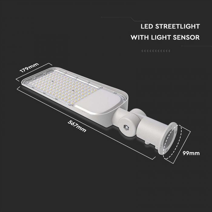CORP ILUMINAT STRADAL SLIM LED 100W CU SENZOR 6500K CIP SAMSUNG [13]