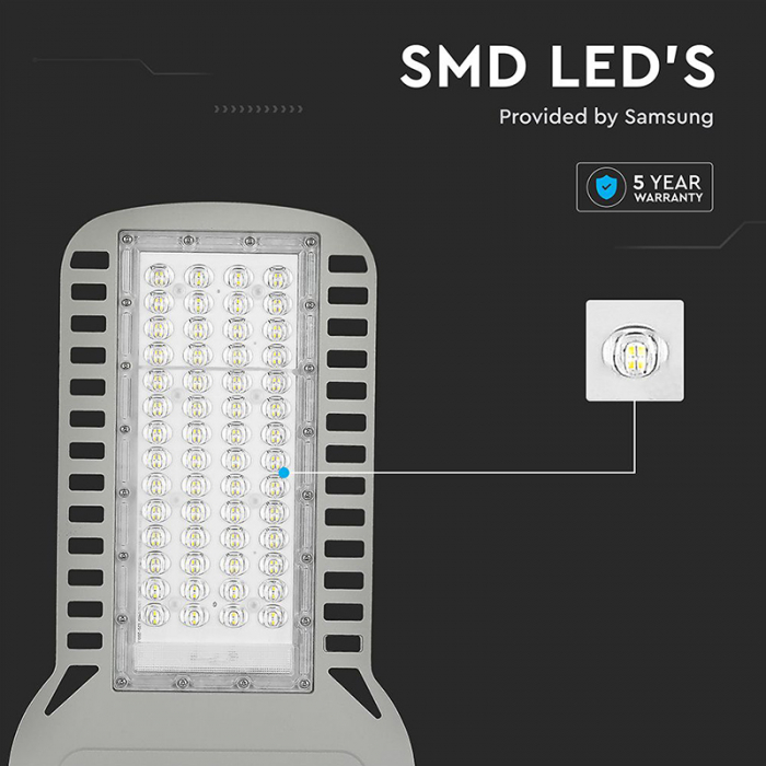 Corp iluminat stradal slim LED, 150W, 135LM/W, 4000K, cip Samsung, V-TAC, SKU-21962 [13]