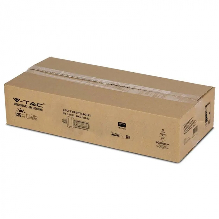 Corp iluminat stradal slim led, 150w, 135lm/w, 6500k, cip samsung, V-TAC 21963 [10]