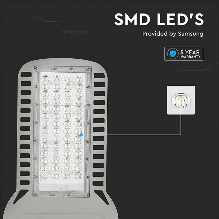 Corp iluminat stradal slim led, 150w, 135lm/w, 6500k, cip samsung, V-TAC 21963 [13]