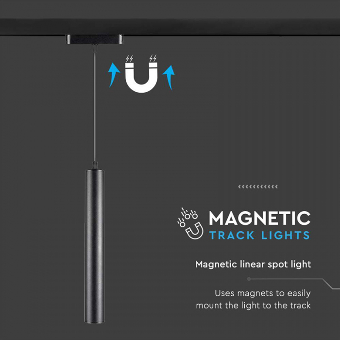 CORP LED MAGNETIC 15W 3000K - NEGRU [5]
