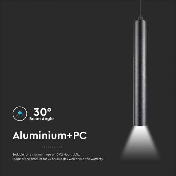 CORP LED MAGNETIC 15W 3000K - NEGRU [8]