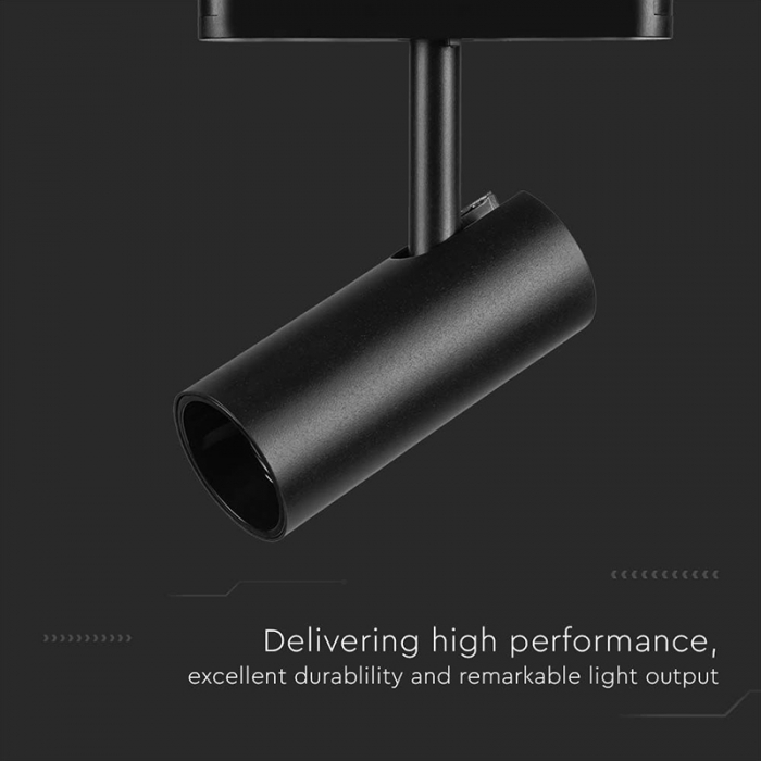 Corp led magnetic, 20w, 3000k, negru, V-TAC 10255 [5]