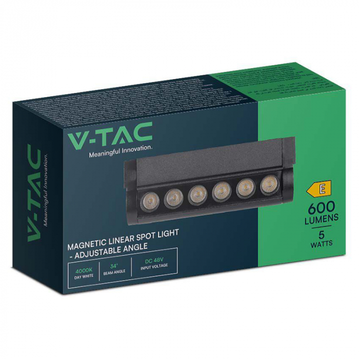 CORP LED MAGNETIC 5W 3000K - NEGRU [5]