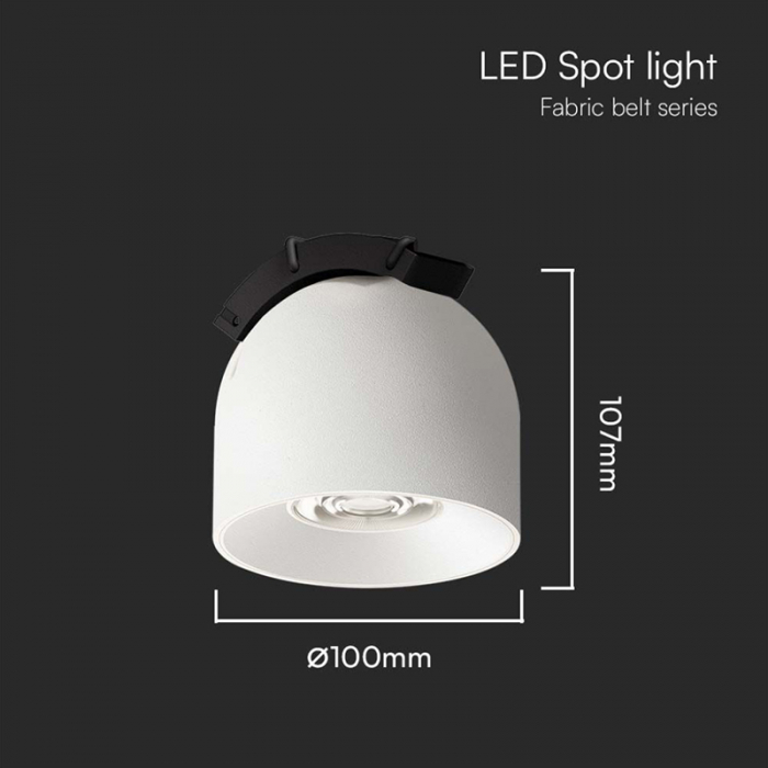 Corp led magnetic tracklight, 12w, 3000k, alb, V-TAC 23105 [6]