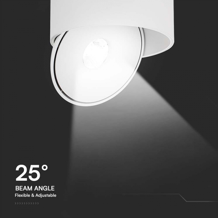 Corp led spot cob, 20w, 3in1, alb, V-TAC 23155 [7]
