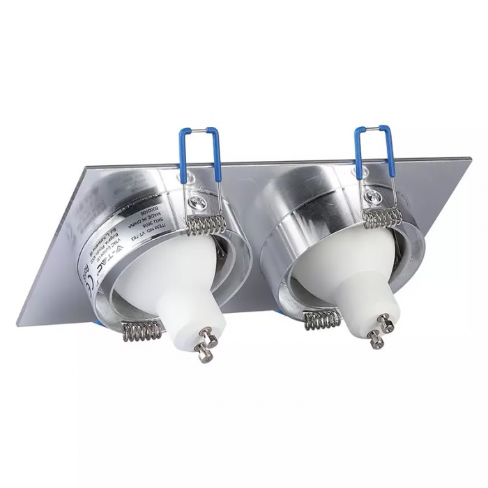 Corp spot 2xGU10, pătrat, aluminiu, V-TAC, SKU-3608 [6]