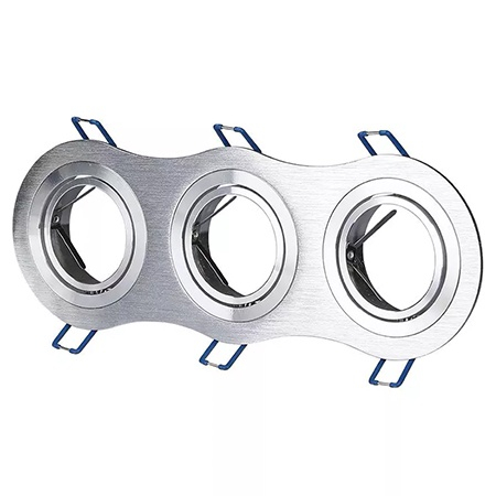Corp spot 3xGU10, aluminiu, unghi reglabil, V-TAC, SKU-3604 [1]