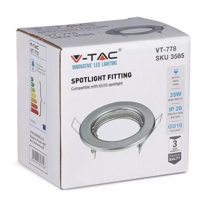 CORP SPOT GU10 CROM NICKEL MAT SET 2 BUCATI [6]