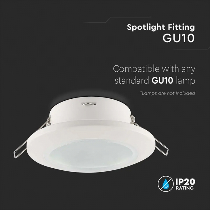 Corp spot GU10, IP44, alb, V-TAC, SKU-6698 [5]