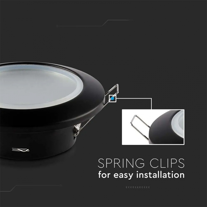 Corp spot GU10, IP44, negru, V-TAC 6699 [6]