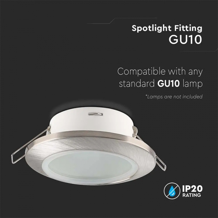 Corp spot GU10, IP44, nichel mat, V-TAC, SKU-6700 [5]