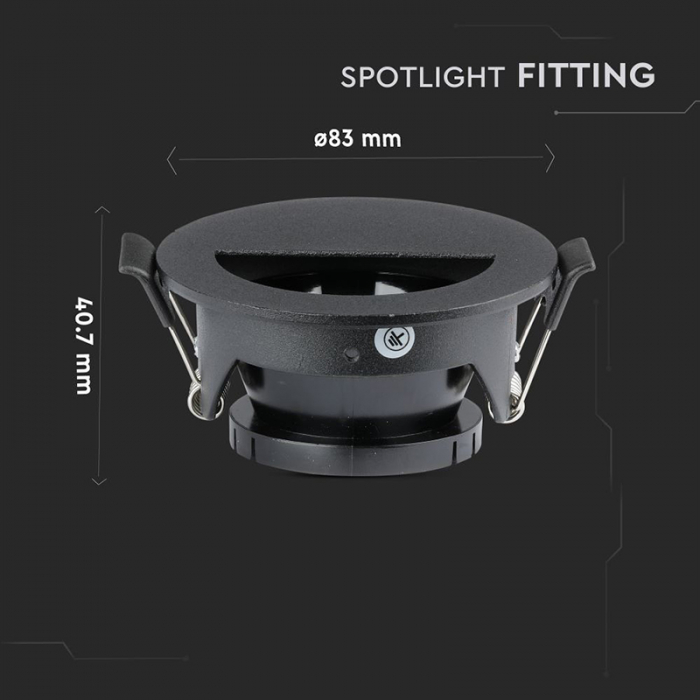 Corp spot GU10, negru, V-TAC 8608 [11]