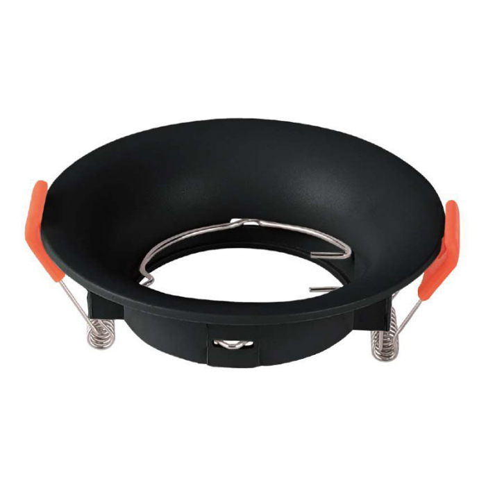 CORP SPOT GU10 ROTUND 88X40MM - NEGRU [2]