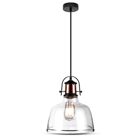 CORP SUSPENDAT PENTRU ILUMINAT MAX 60W IP20 ALUMINIU, NEGRU [1]