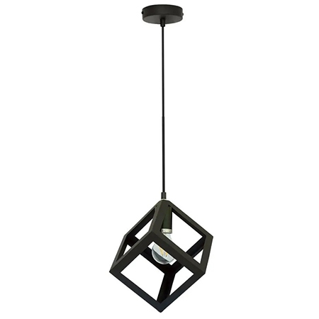 CORP SUSPENDAT PENTRU ILUMINAT MAX 60W IP20 - NEGRU [1]