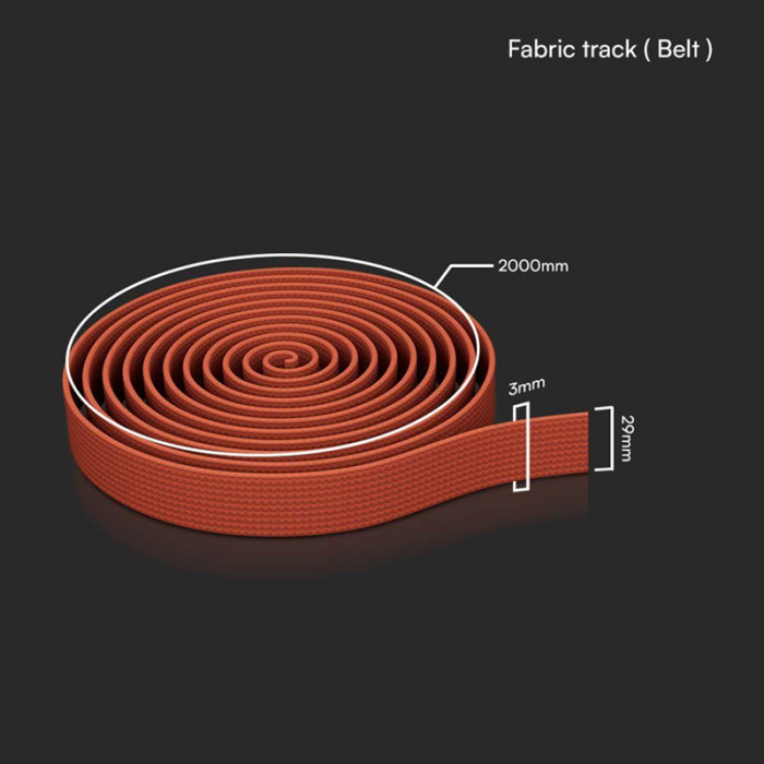 CUREA TEXTILA PENTRU CORP TRACKLIGHT 10M - ROSU [3]