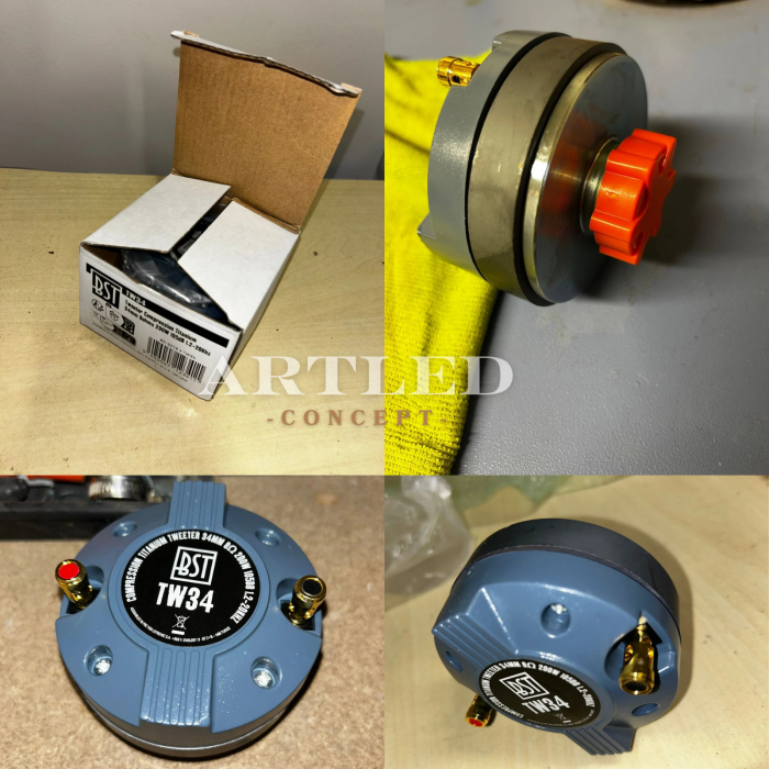 Driver Tweeter Compresie 34mm 200w 8ohm Frecvență De 1.2 KHz - 20 KHz Bst [10]