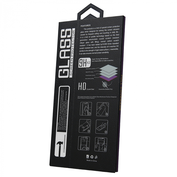 FOLIE STICLA PREMIUM PENTRU SAMSUNG S23FE 5G CU RAMA NEAGRA [3]