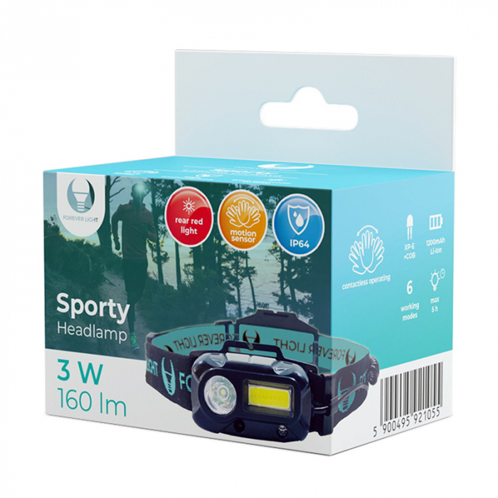 FRONTALA LED 3W + 3W COB 160LM 1200MAH [4]