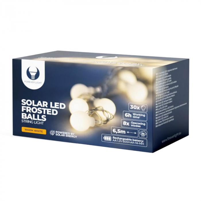 GHIRLANDA CU INCARCARE SOLARA 6.5M 30 BECURI 3000K [2]