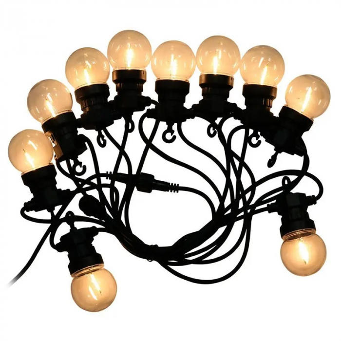 GHIRLANDA LED 5M 10 BECURI 0.4W / BEC 3000K [2]