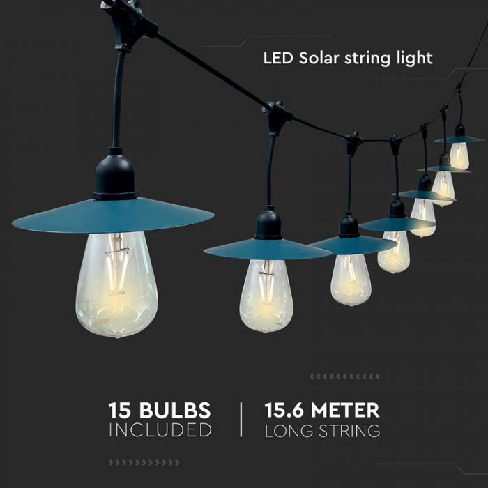 GHIRLANDA SOLARA 15.6M 45W IP44 3000K [5]