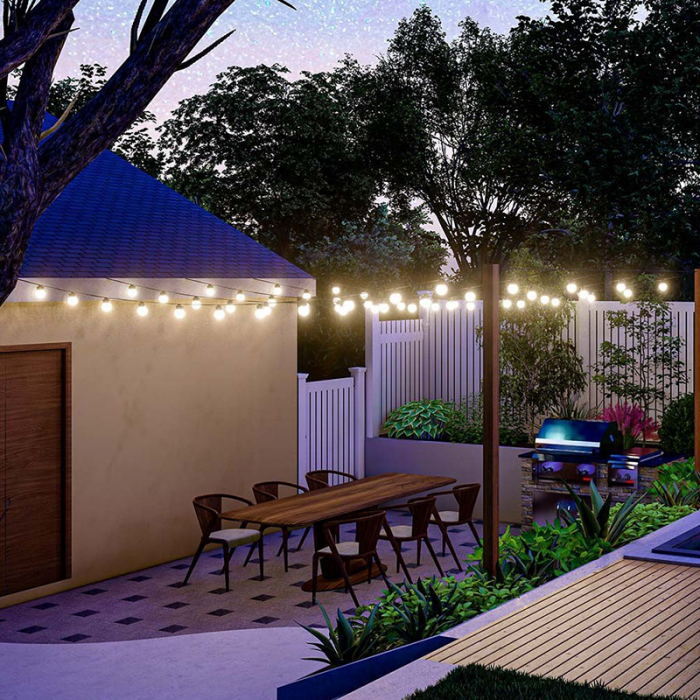 Ghirlanda solară LED, 0.5W x 10, 12m, 3000K, V-TAC, SKU-7804 [10]